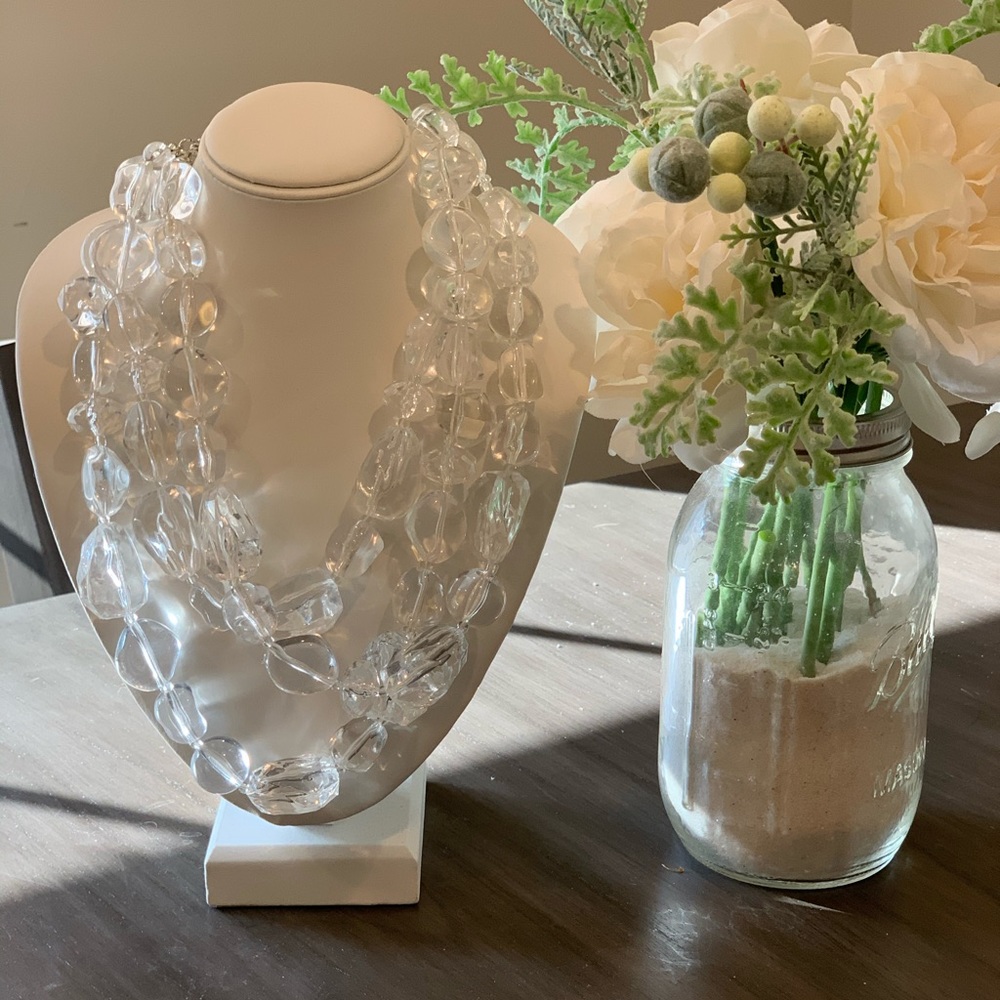 LOFT 3-Layer Chunky Statement Necklace